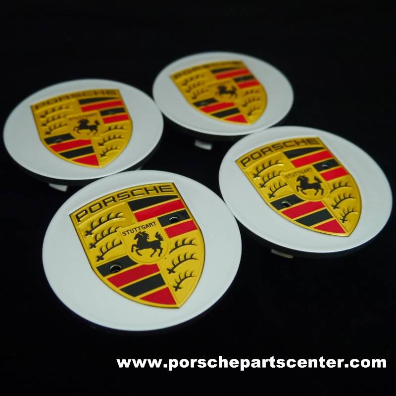 画像: 【PORSCHE】ポルシェマカン65mmカラークレストセンターキャップセット