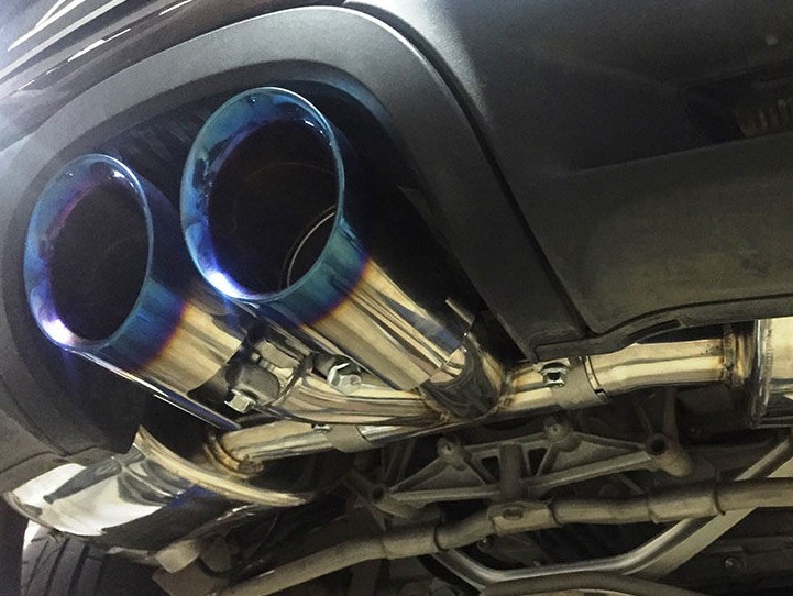 画像1: 【Kpipe】Kパイプポルシェ981ケイマン/ボクスターGTS600チタンタイプマフラーカッター