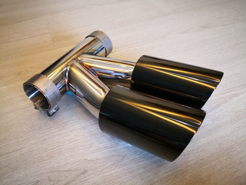 画像: 【Kpipe】Kパイプポルシェ981ケイマン/ボクスターGTS600ブラックマフラーカッター