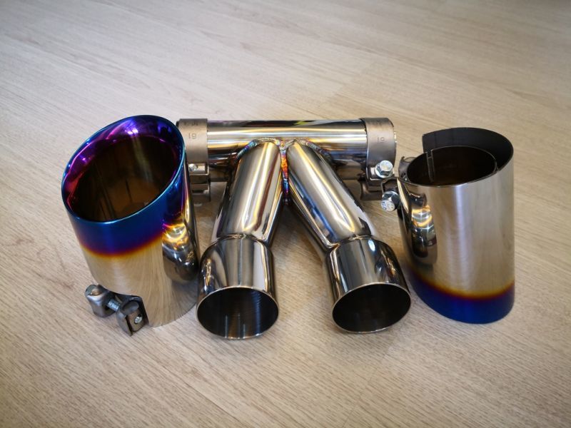 画像: 【Kpipe】Kパイプポルシェ981ケイマン/ボクスターGTS600チタンタイプマフラーカッター