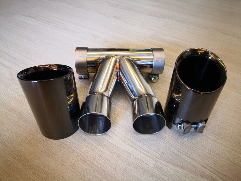 画像: 【Kpipe】Kパイプポルシェ981ケイマン/ボクスターGTS600ブラックマフラーカッター