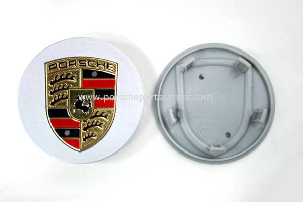 画像: 【PORSCHE】ポルシェ77mmカラークレストセンターキャップ ４個セット