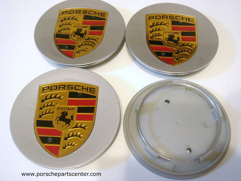 画像: 【PORSCHE】ポルシェ77mmカラークレストセンターキャップセット